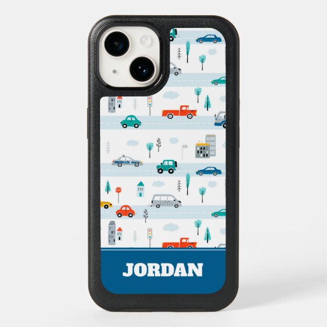 Cute Highway Vehicle Pattern Otterbox iPhone Case (Back)