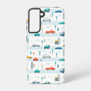 Cute Highway Vehicle Pattern Samsung Galaxy S21 Case