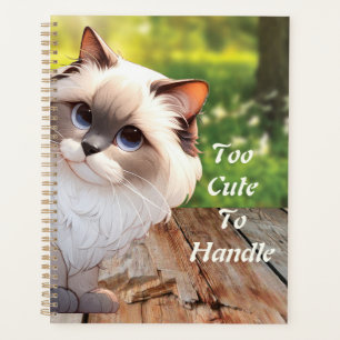 Cute Himalayan Peek Around Cat Planner