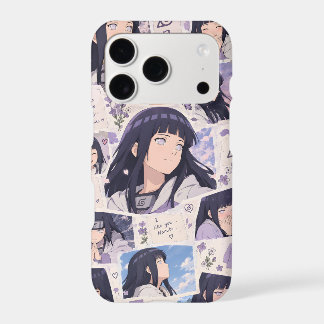 Cute Hinata Hyuga Anime Scrapbook Collage Aestheti iPhone 17 Pro Case