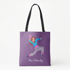 Cute hip hop dancer girl's dance bag