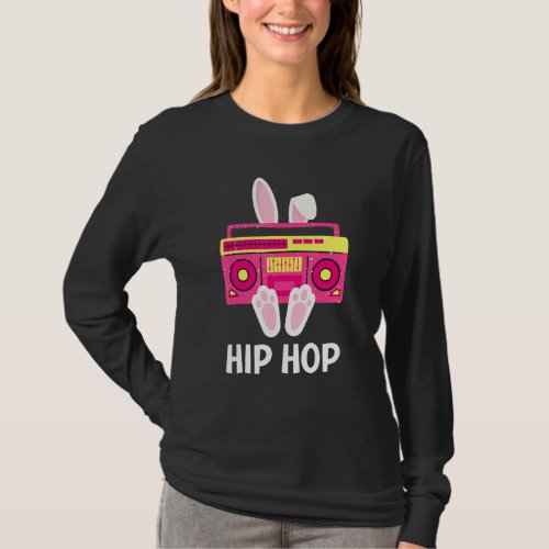 Cute Hip Hop Easter Bunny Rabbit Ears Feet Paws Ra T_Shirt