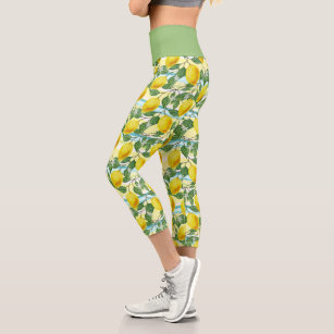 Trendy Lemon Print Leggings