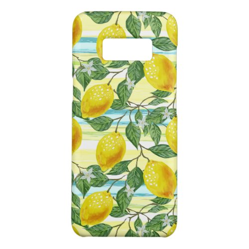 Cute Hip Tropical Summer Lemons Fruit Pattern Case_Mate Samsung Galaxy S8 Case