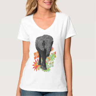 Cute Hippie Elephant tees