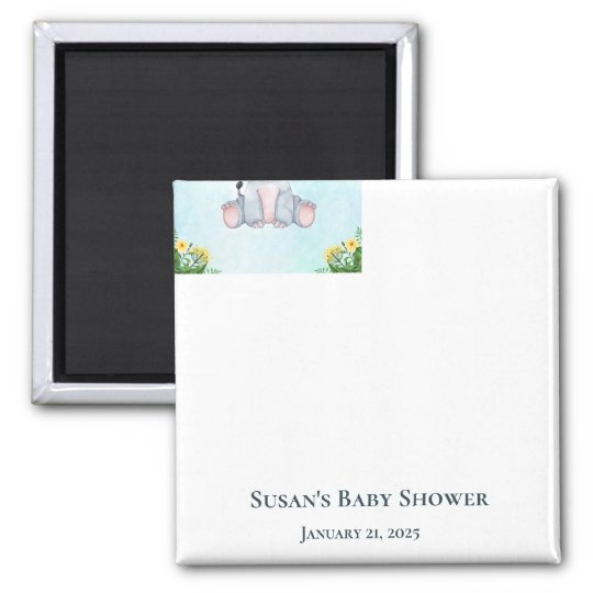 Custom Magnet with your Baby Photo Babyshower Favors Personalized Rectangle Bottle Opener & Magnet