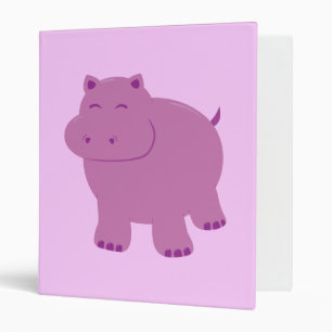 Cute Hippo Binder