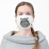 Cute. Hippo Face Mask (Worn)