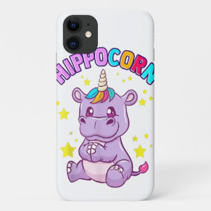Cute Hippo Funny Cartoon Phone Case For iPhone