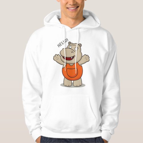 Cute hippo hoodie