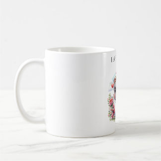 Cute Hippo in Heart Plane Coffee Mug