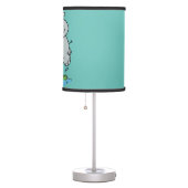 Cute hippo jumping cartoon illustration table lamp (Right)