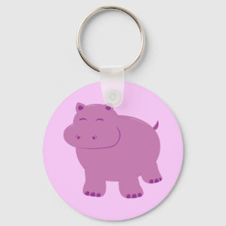 Cute Hippo Keychain