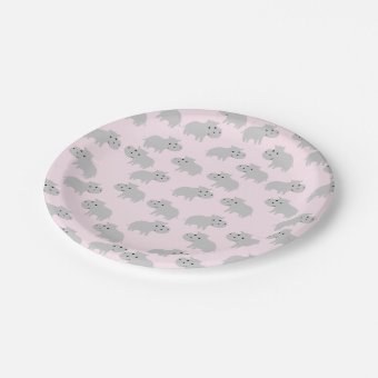 Cute Hippo Paper Plates | Zazzle