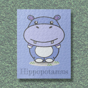 Cute Hippo Puzzle