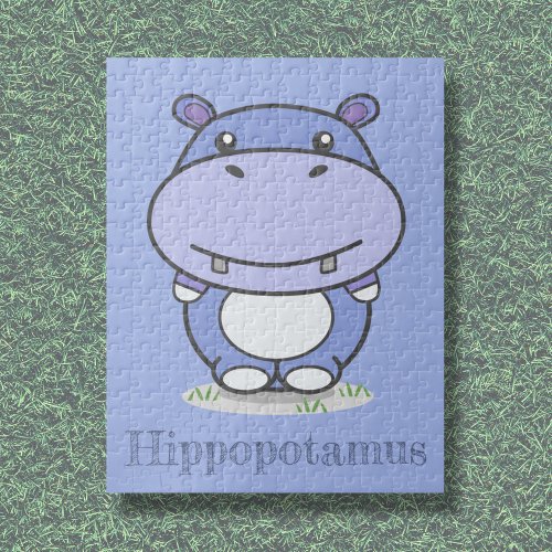 Cute Hippo Puzzle