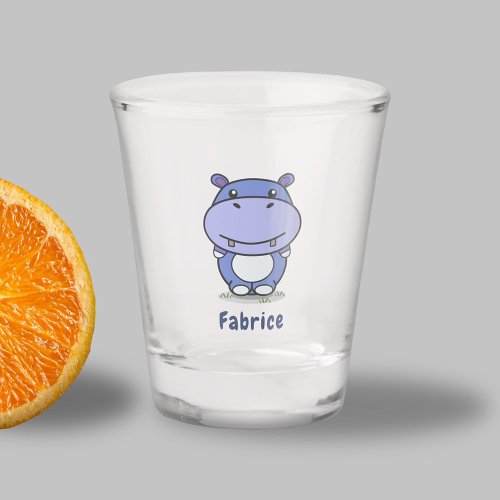 Cute Hippo Shot Glass