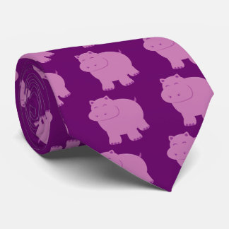 Cute Hippo Tie