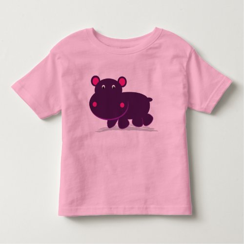 Cute Hippo Toddler T_shirt