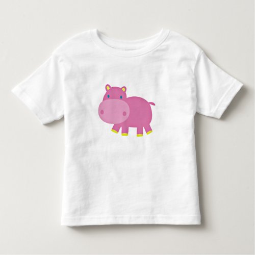 Cute Hippo Toddler T_shirt