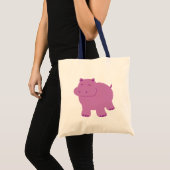 Cute Hippo Tote Bag (Front (Product))