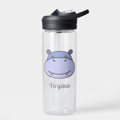 Cute Hippo Water Bottle