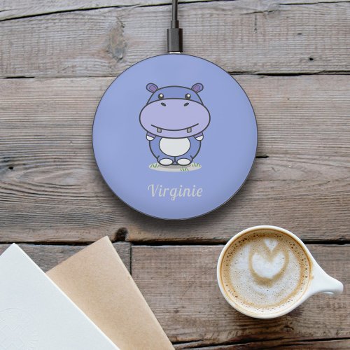 Cute Hippo Wireless Charger