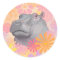 Cute Hippo With Flowers