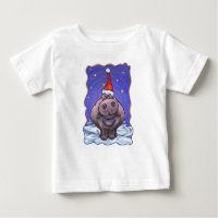 Cute Hippopotamus Christmas