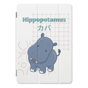 Cute Hippopotamus-Kawaii collection iPad Pro Cover