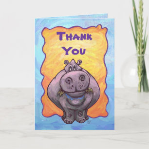 Cute Hippopotamus Thank You