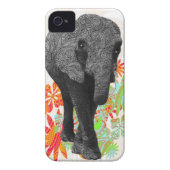 Cute Hippy Elephant Case-Mate iPhone Case (Back)