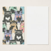 Cute Hipster Cats Pattern (Front & Back)
