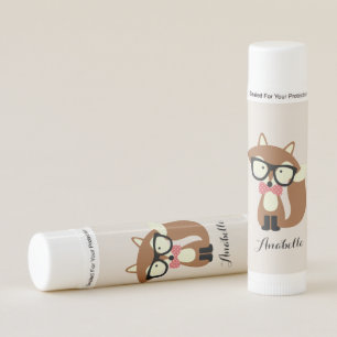 Cute Hipster Fox Lip Balm