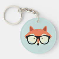Cute Hipster Red Fox