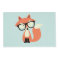 Cute Hipster Red Fox