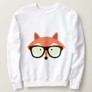 Cute Hipster Red Fox Sweatshirt