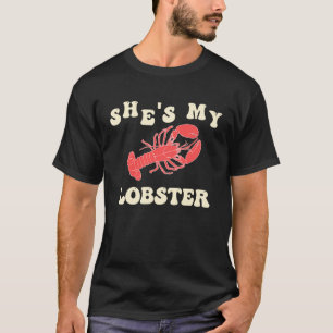 Cute His & Hers Lobster Couple Matching for Valen T-Shirt
