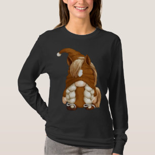 Cute Hobby Horse Show Gnomie For Women Horse Grand T-Shirt