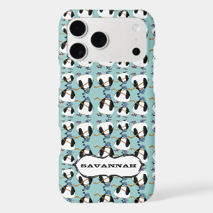 Cute Hockey Penguin Pattern Choose Color Iphone 18 Pro Max Case