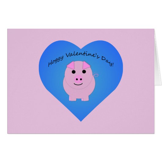 Cute Hoggy Valentine's Day Cards (Front Horizontal)