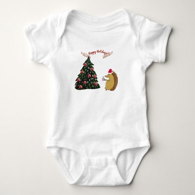 Cute Holiday Baby Bodysuit (Front)