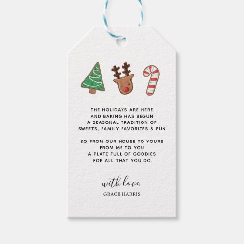 Cute Holiday Baked Goods Gift Tag