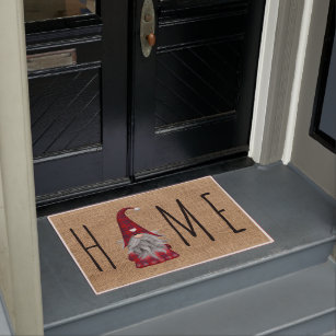 Gnome Sweet Gnome Doormat  Gardening Door Mat  Green Thumb  Funny Doormat  Garden Lovers Gift  Front Entrance  Welcome  Entry Mat