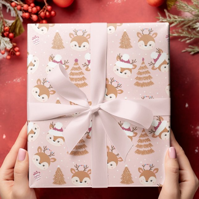  Cute Holiday Deer Wrapping Paper Sheets (Creator Uploaded)
