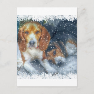 Cute Holiday Dog Postcard