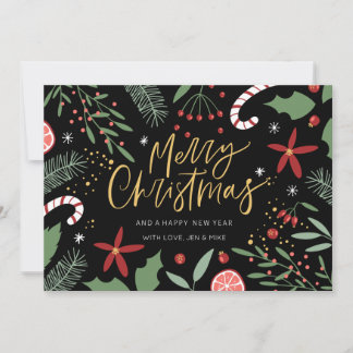 Cute Holiday Doodles | Photo Holiday Card