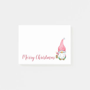 Cute Holiday Gnome Merry Christmas Post-it Notes