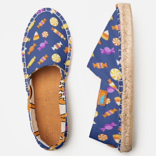 Cute Holiday Halloween Candy Pattern Espadrilles