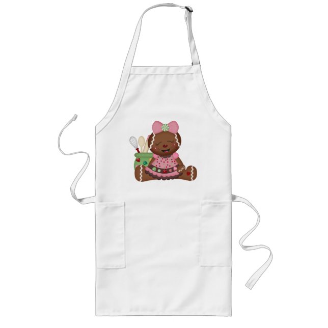 Cute Holiday Long Apron (Front)
